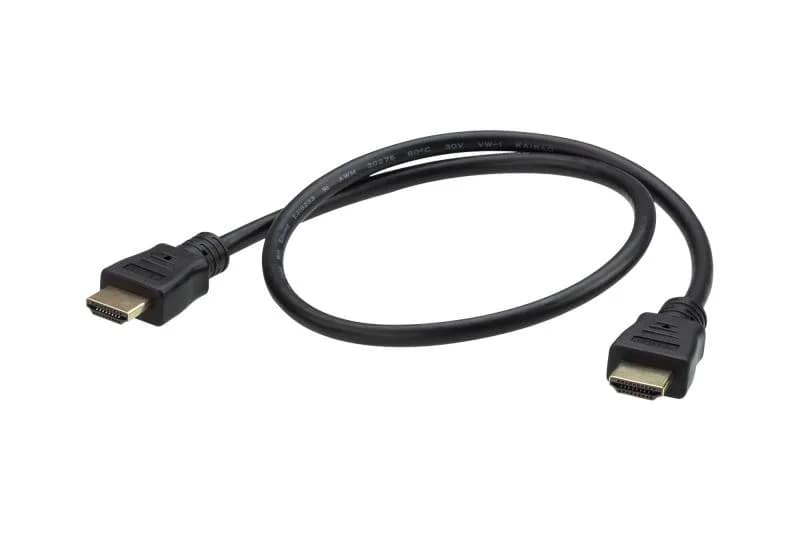Cablu ATEN 2L-7DA6H. Lungime cablu: 0,6 m, Conector 1: HDMI Tip A (Standard), Conector 1 gen: Tată, Conector 2: HDMI Tip A (Standard), Conector 2 genuri: Tată, Placare contacte conectori: De aur, 3D, Culoarea produsului: Negru