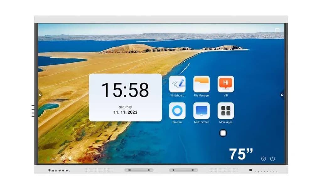 Display interactiv EvoBoard/BlackMount series V100-TE75YY(-N), 75", 4K, CPU 8*A55 , RAM 8GB, ROM 128GB, NFC, Android 14