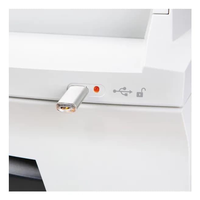 Distrugator documente automat HSM Securio AF350, 8-10 coli, cross cut (1.9 x 15mm), securitate 5 "H-2112111" — miniatură