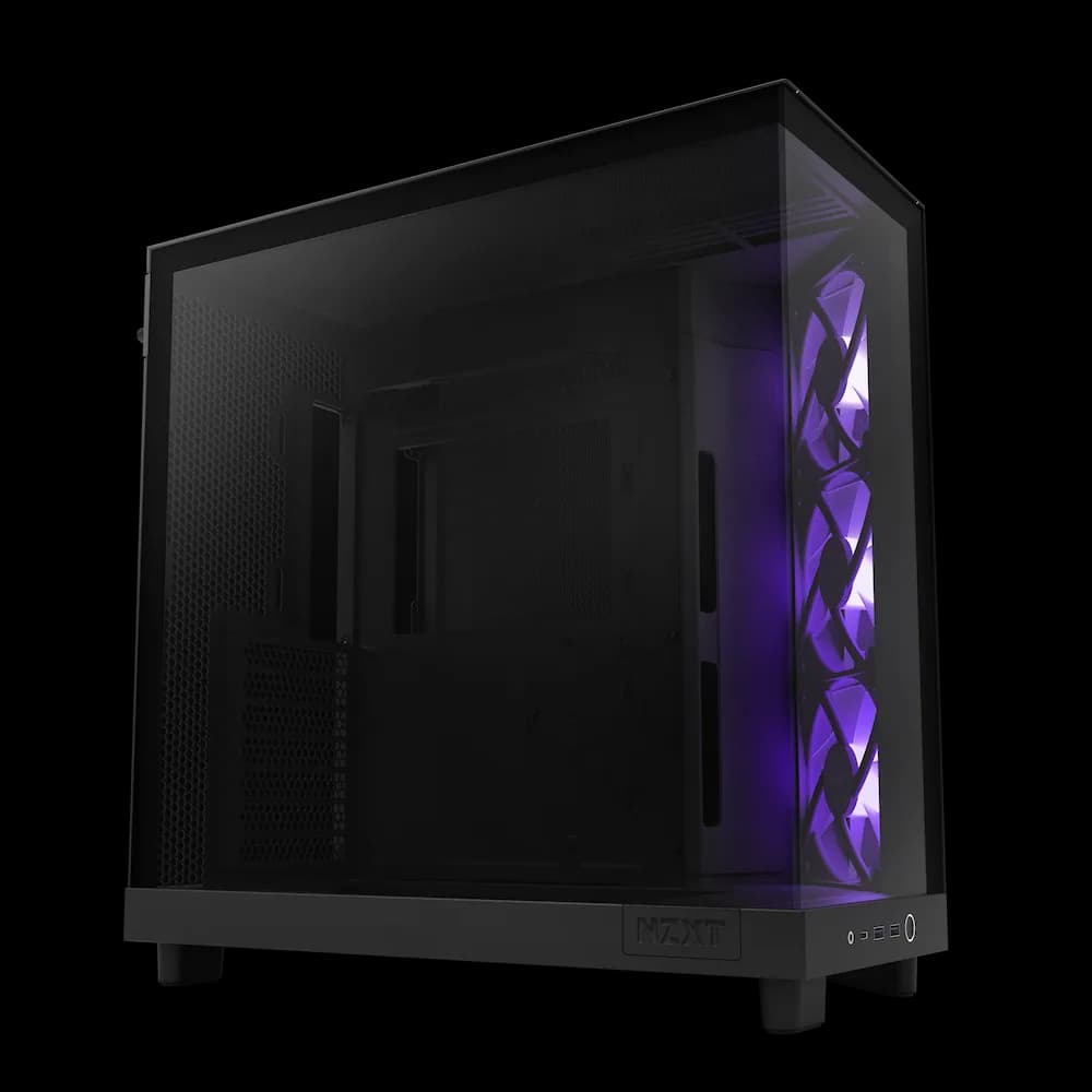 CARCASE NZXT H6 Flow RGB, Compact Dual-chamber, MiddleTower, Negru "CC-H61FB-R1 "