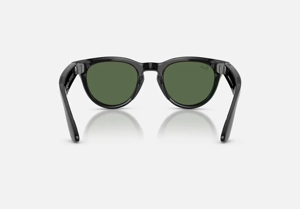 RayBan Meta HEADLINER Low Bridge Fit - Shinny Black - G-15 Green GEN2 — miniatură