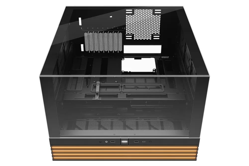 CARCASA be quiet "LIGHT BASE 900 DX", full tower, gaming, fara sursa, suporta 10xfan, USB Type-C x 1, USBx2, audio+mic, 8 sloturi expansiune, negru, "BGW69" — miniatură