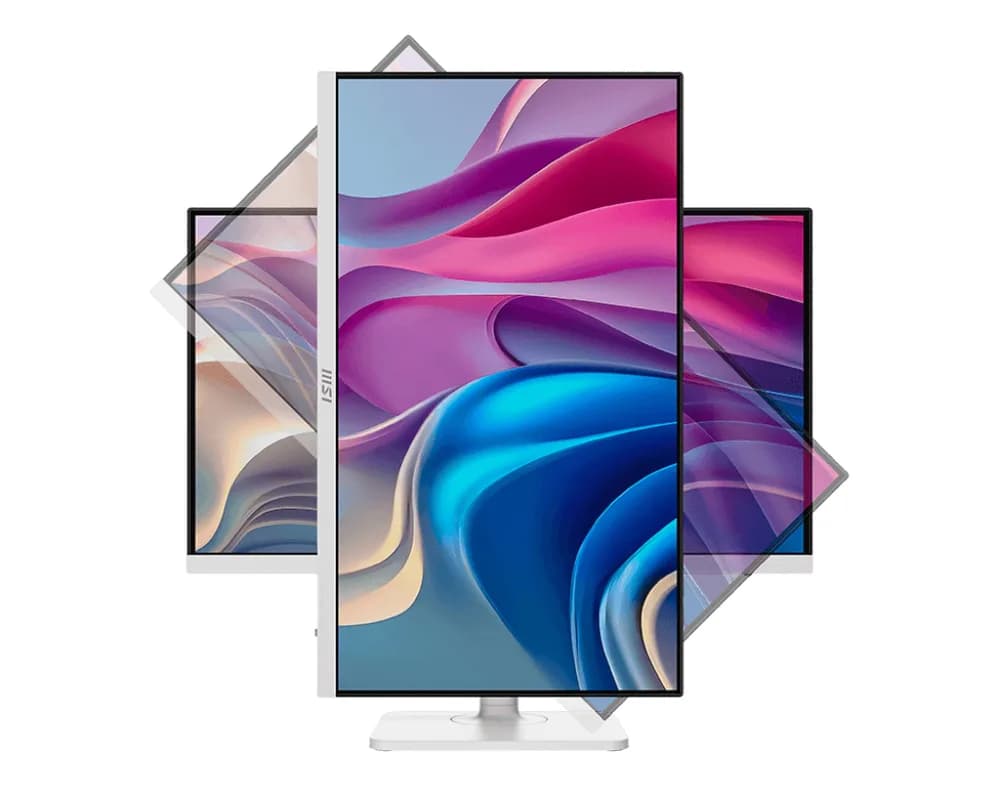 Monitor IPS LED MSI 27" Modern MD272UPHW, UHD (3840 x 2160), HDMI, DisplayPort, Boxe, Pivot (Alb) "Modern MD272UPHW" — miniatură