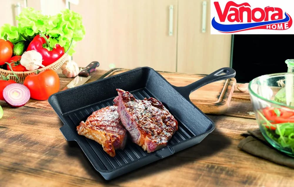 TIGAIE GRILL, FONTA PURA, 25 X 4.7 CM, AMBALAJ ETICHETA COLOR, VANORA HOME — miniatură