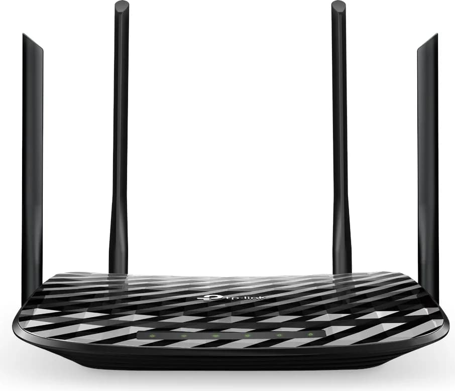 ROUTER TP-LINK wireless 1200Mbps, 4 porturi Gigabit, 4 antene externe + 1 interna, Dual Band AC1200 "Archer C6"