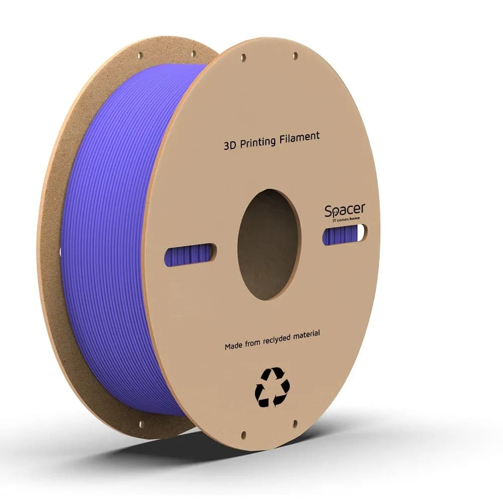 FILAMENT Spacer pt. imprimanta 3D - PLA, 1.75mm diamentru, 1Kg / bobina, aprox. 330m, topire 195-235 grC, purple, "SPPF-3DP-PLA1.75-01-PP"