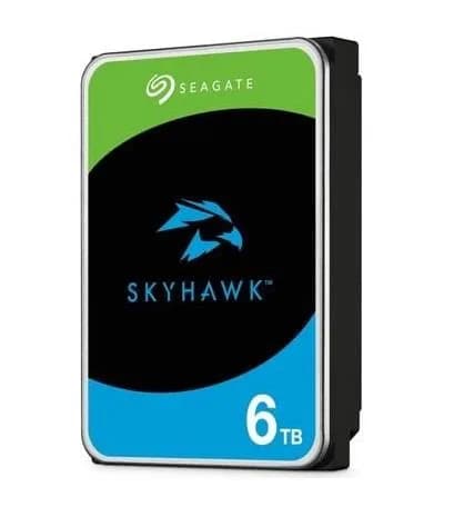 HDD Video Surveillance SEAGATE SkyHawk 6TB CMR, 3.5, 256MB, SATA, RV Sensors, Rescue Data Recovery Services 3 ani, TBW: 180, Health Management "ST6000VX009"