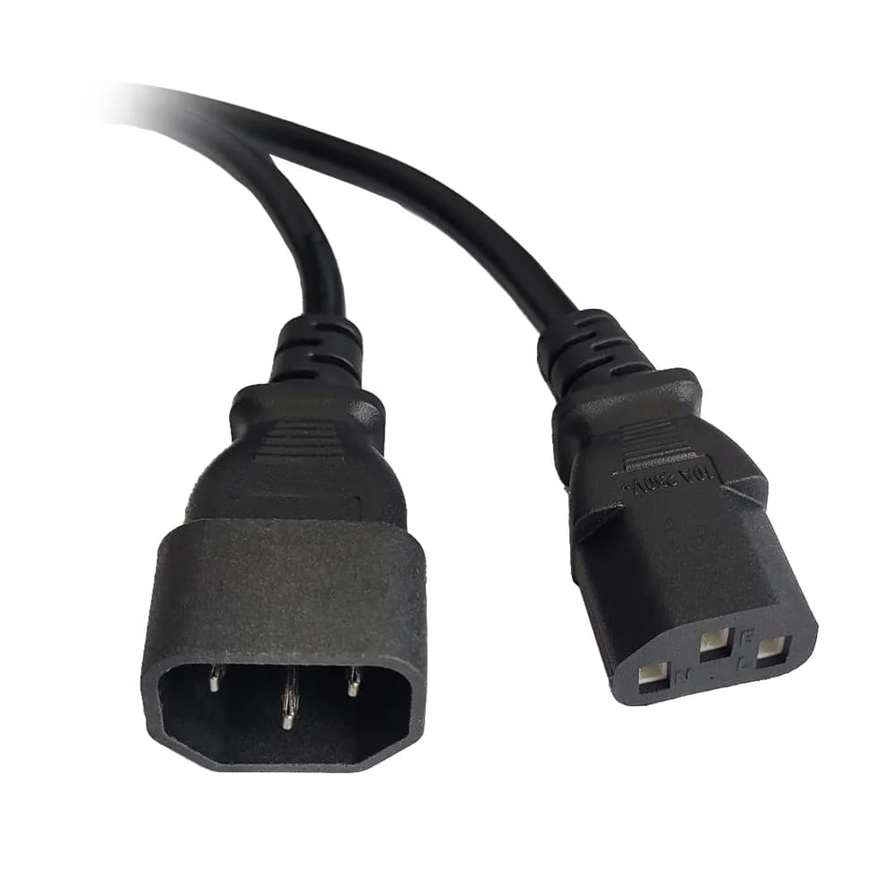 CABLU alimentare Spacer prelungitor, 1.8m, intrare C14, iesire C13, 10A, negru, "SPPW-C14-C13-10A-1.8"