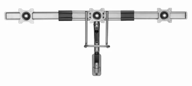 SUPORT de perete GEMBIRD, pt 3 TV/monitor plat, diag. max 17" - 27", rotatie, inclinare, pliere, 1 ~ 6 kg, "MA-WA3-01"