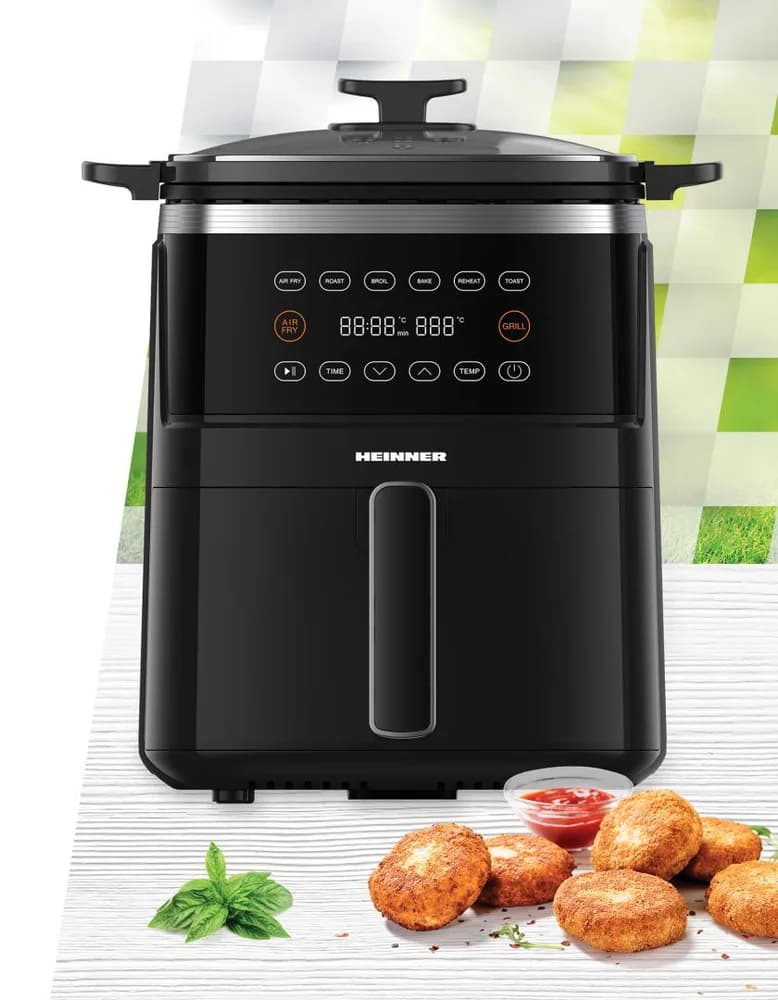 FRITEUZA CU AER CALD SI GRILL HEINNER VastCook HAFG-B5BK2600 — miniatură