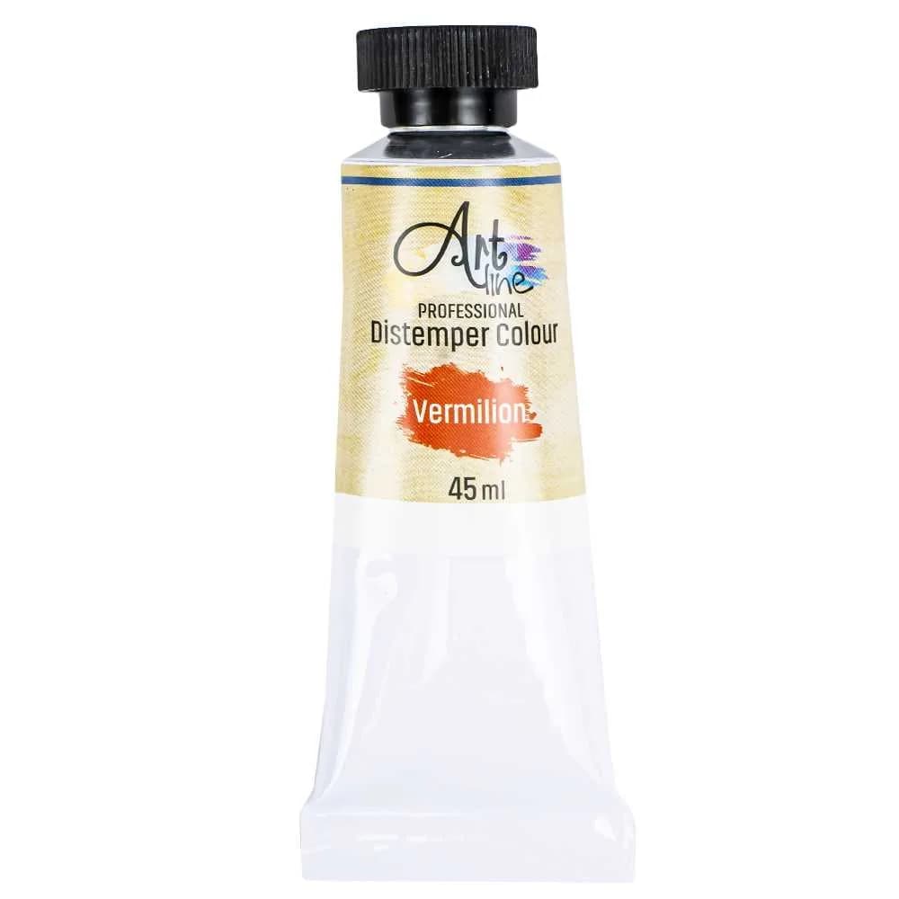 Tempera Art, ROSU, 45ml, 6 buc/set - ARTLINE — miniatură