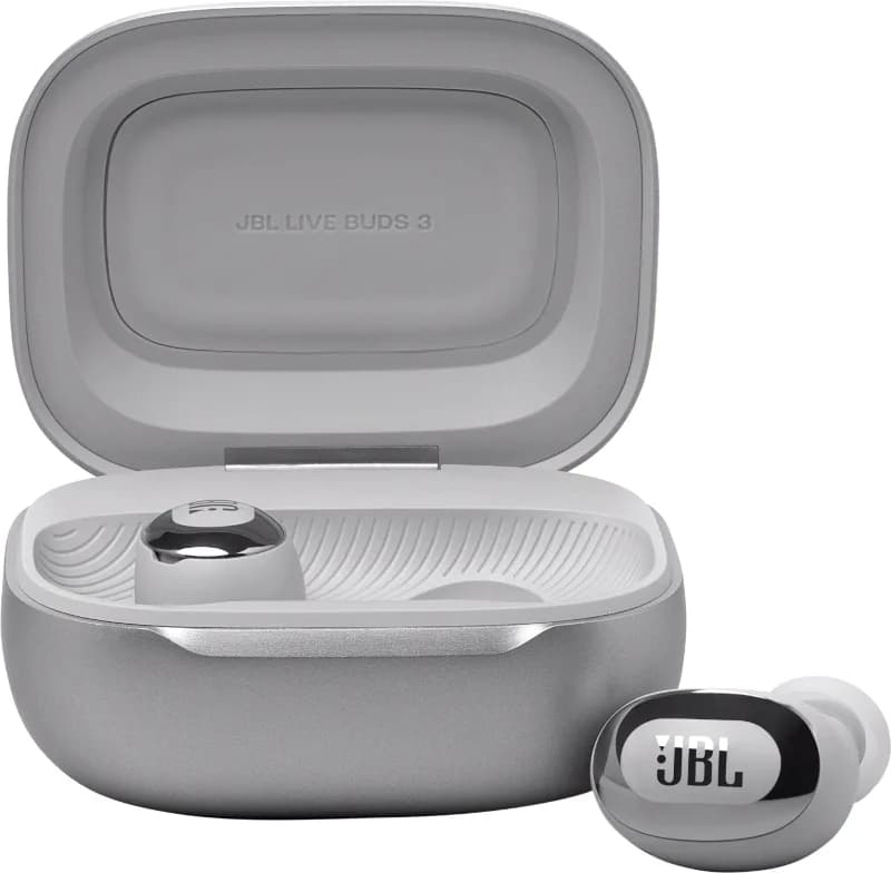 Live Buds 3, Autonomie 10 ore, Bluetooth 5.3, Argintiu "JBLLIVEBUDS3SIL" — miniatură