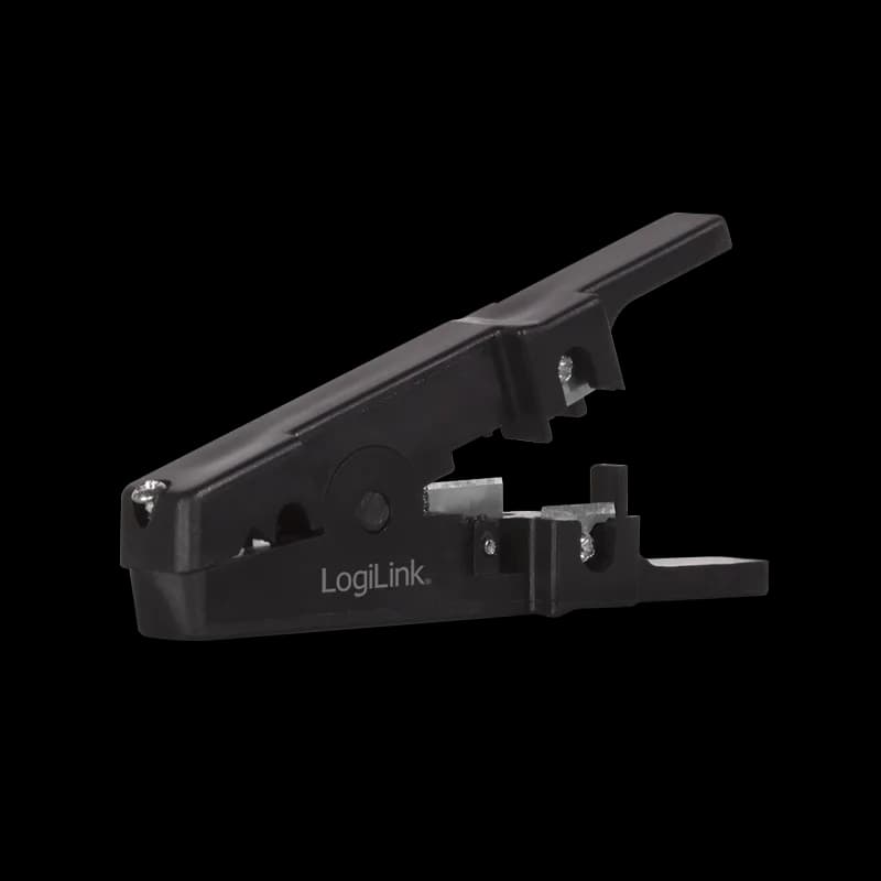 CLESTE dezizolare cablu, LOGILINK, functii: dezizolare cablu, taiere cablu 3.2-9.5mm, surub reglare diametru, negru, "WZ0005" — miniatură