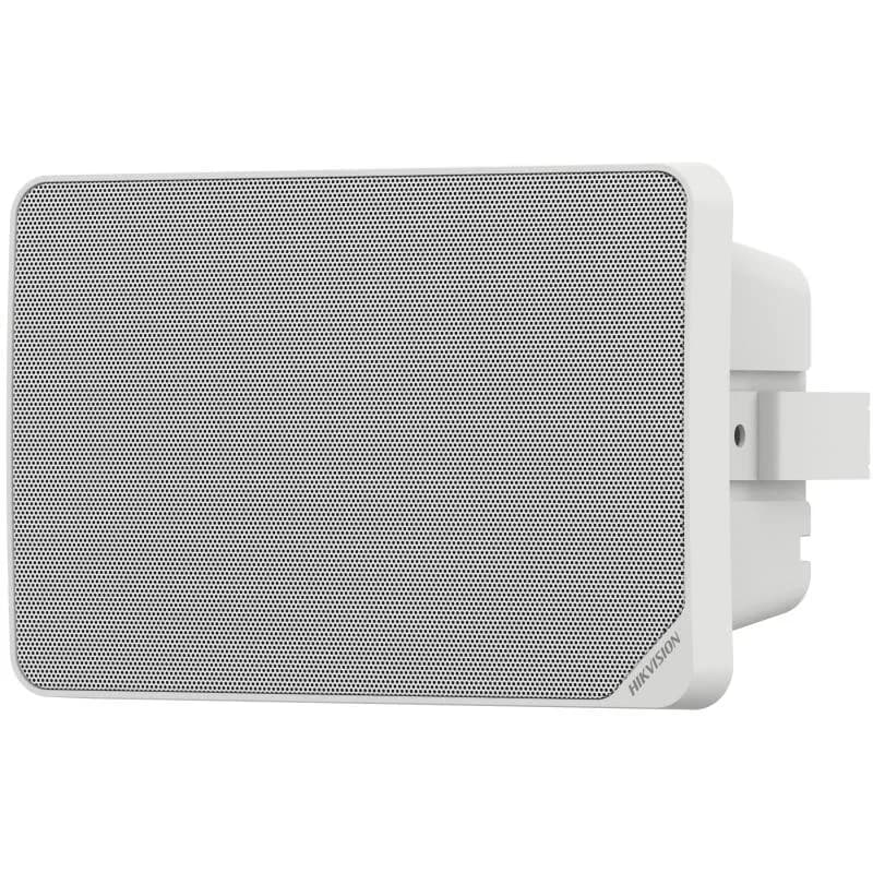 Difuzor public Hikvision DS-QAZ1120G1R-B, 2 microfoane, 100 Hz to 18 kHz, putere difuzor: 20 W, Network Protocol: IPv4, HTTP, HTTPS, SIP, SSL/TLS, DNS, NTP, TCP, UDP, IGMP, ICMP, DHCP, ARP, interfata: RJ45 10 M/100 M Adaptive Ethernet port × 1, stocare: Built-in 64 GB EMMC (Audio file storage is