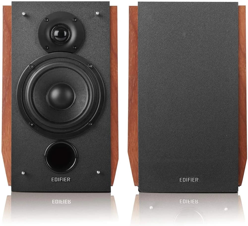 BOXE EDIFIER 2.0, RMS: 66W (2 x 15W, 2 x 18W), bluetooth, telecomanda wireless, volum, bass, treble, dual RCA, sub-out, brown, "R1700BTS-BR" — miniatură