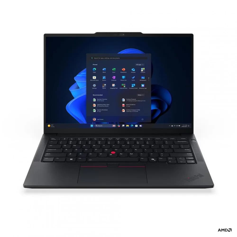 Laptop Business Lenovo ThinkPad E14 Gen 7, cu procesor AMD Ryzen 7 250, 14'' IPS, 16 GB DDR5, 512 GB, AMD Radeon 780M, Fara OS — miniatură