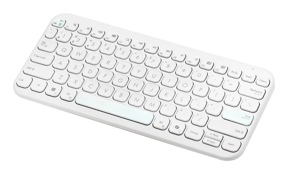 ASUS KW100 KEYBOARD WHITE "90XB0880-BKB4F0" — miniatură