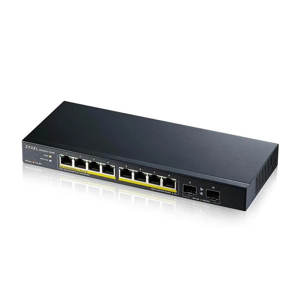 ZYXEL GS1100-10HP 10PORT GBE POE SWITCH "GS1100-10HP-EU0102F" — miniatură