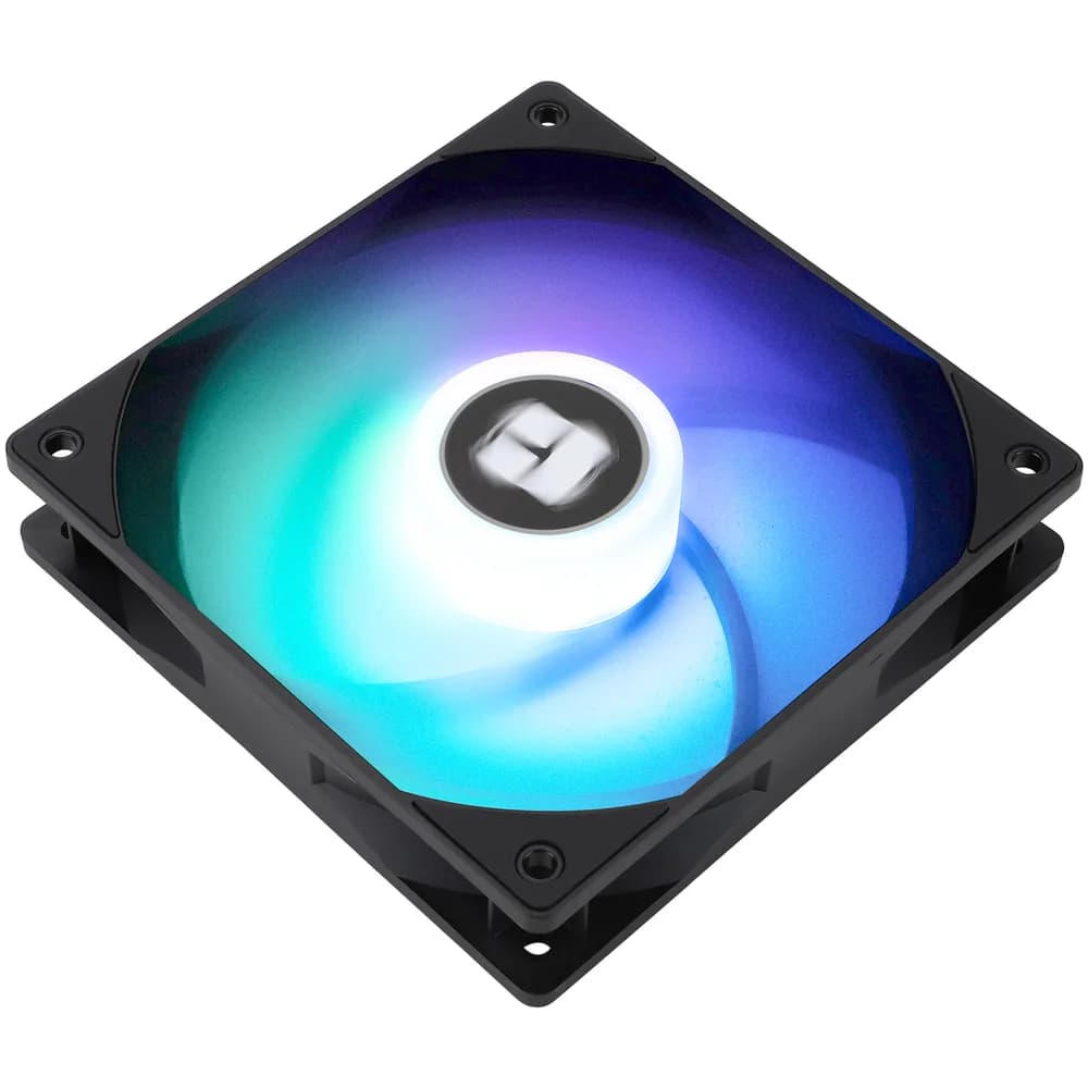 Ventilator Thermalright, 120mm, 1500 RPM, S-FDB Bearing, 58 cfm, LED ARGB, 4pin PWM, negru, "TL-C12RB-S V2" — miniatură