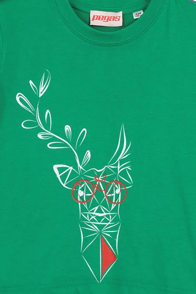 TRICOU CERB FAMILIE COPII K GREEN-8 — miniatură