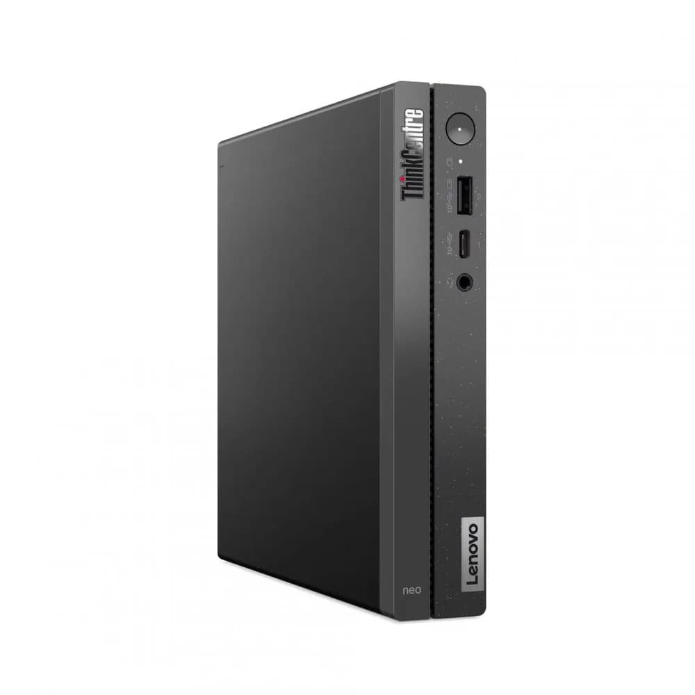 Desktop Business Lenovo ThinkCentre Neo 50q Gen 4 Tiny cu procesor Intel Core i3-1215U pana la 4.4 GHz, 8GB DDR4, 256GB SSD, Intel Integrated Graphics, Windows 11 Pro, Black