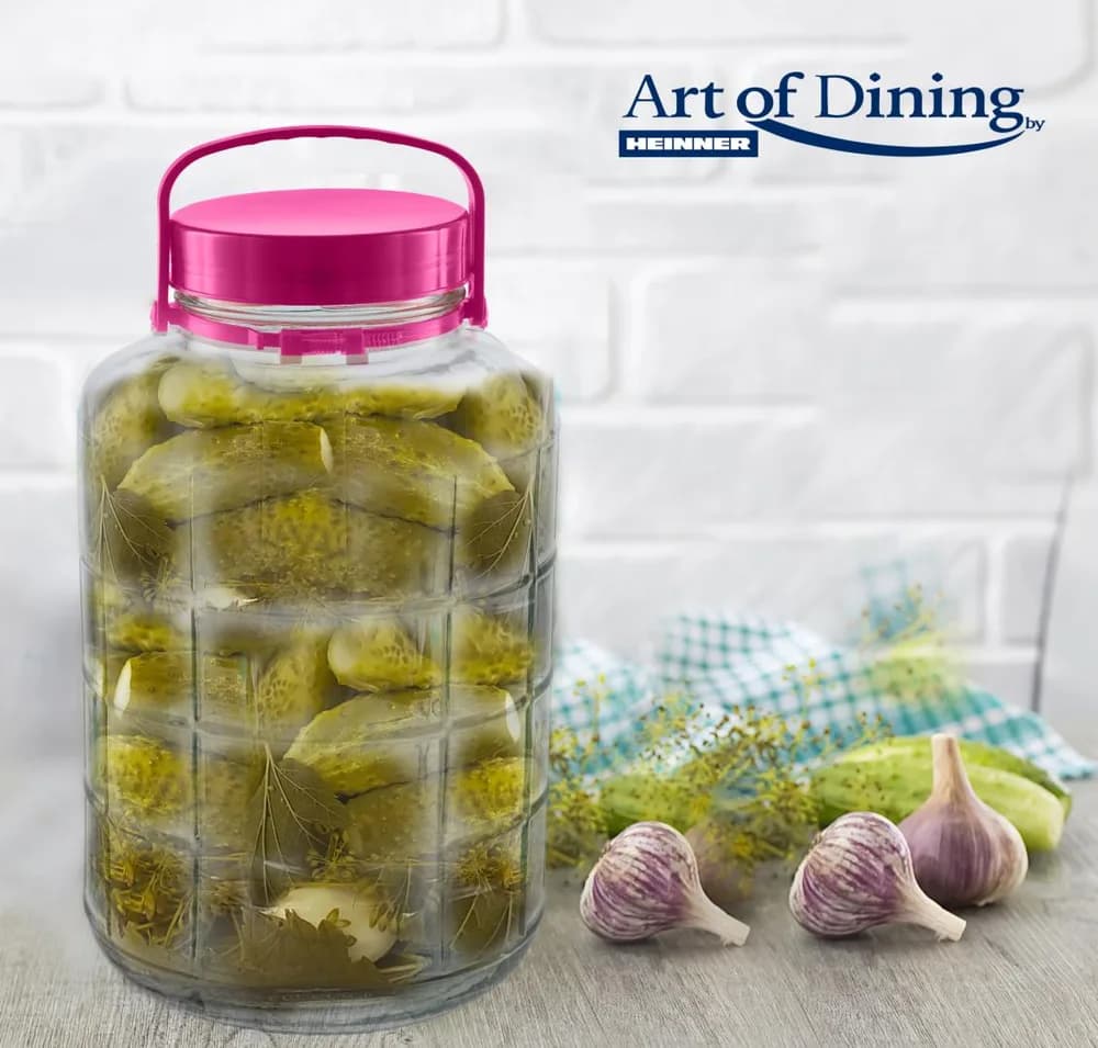 BORCAN STICLA CU CAPAC PLASTIC 10L ART OF DINING — miniatură