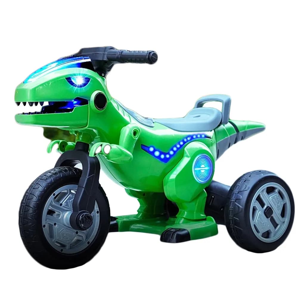Motocicleta dinozaur cu acumulator, 2 motoare, 12V, 5A — miniatură