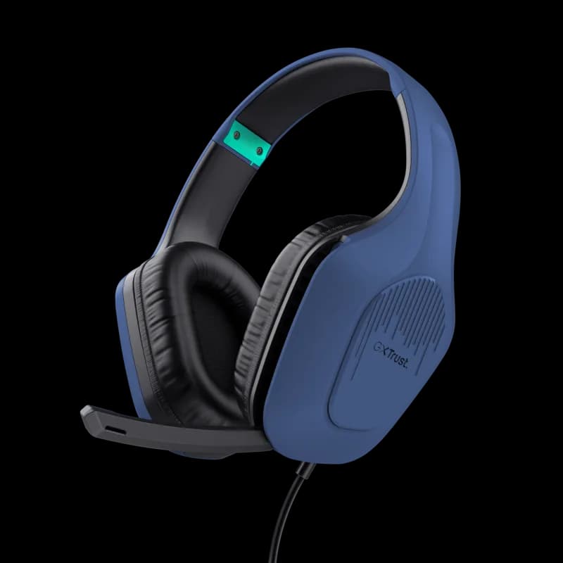 Casti Gaming Head-band Trust GXT 415B Zirox, Wired, Albastru