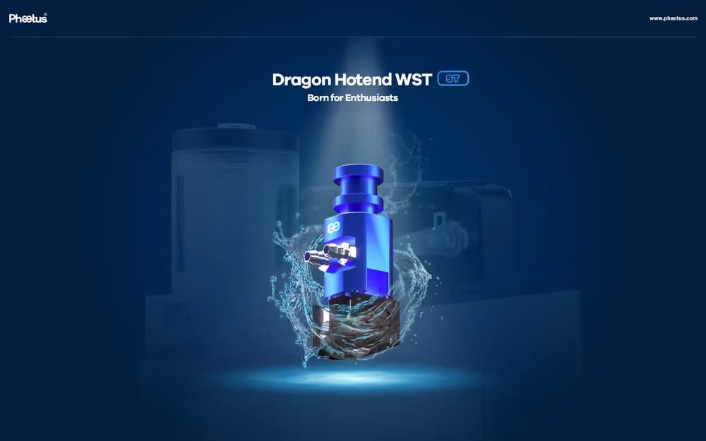 Hotend Phaetus Dragon Water – WST Blue — miniatură