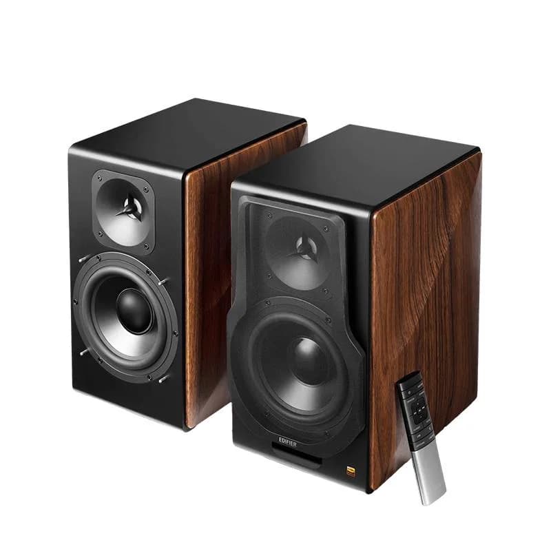BOXE EDIFIER 2.0, RMS: 256W (2 x 8W, 1 x 120W, 1 x 120W), bluetooth, telecomanda wireless, volum, bass, treble, optical, coaxial, brown, USB, "S3000MKII" — miniatură