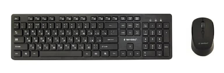 KIT wireless GEMBIRD, tastatura wireless multimedia 104 taste + mouse wireless 1600dpi, 4 butoane, rotita scroll, black "KBS-WCH-04"
