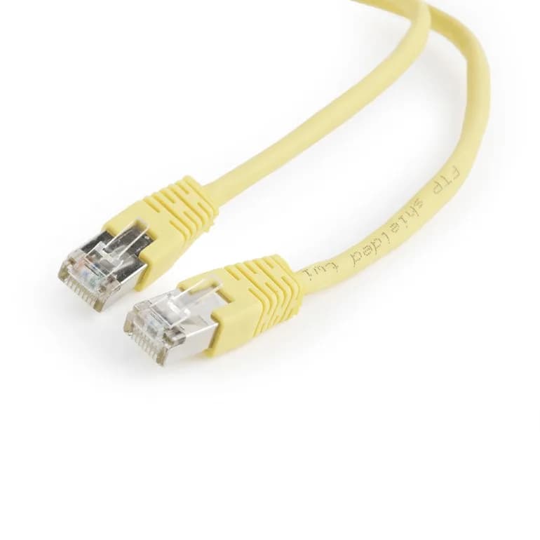 PATCH CORD FTP GEMBIRD Cat5e, cupru-aluminiu, 0.5 m, galben, AWG26, ecranat "PP22-0.5M/Y"
