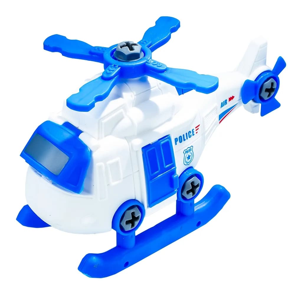 Vehicule politie, demontabile, 4 buc/set — miniatură