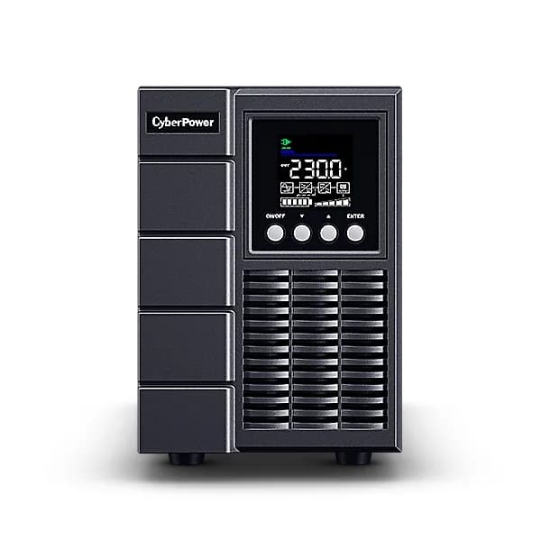 UPS CYBER POWER Online dubla conversie cu Sinusoida Pura, tower, 2000VA/1800W LCD PFC compatible, 2xIEC + 2xSchuko, Green Power SNMP Slot, "OLS2000EA"x — miniatură