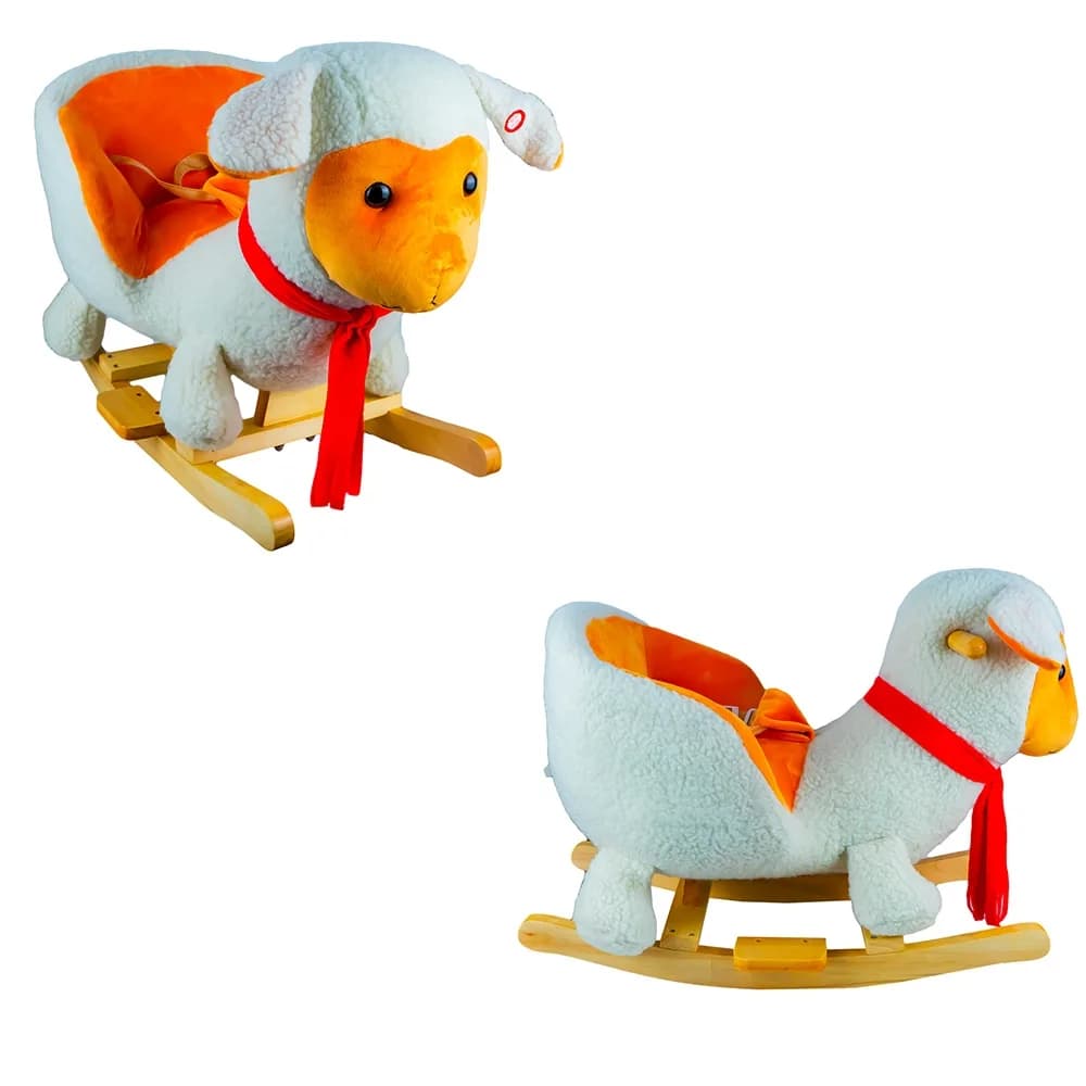 Balansoar pentru bebelusi, Oita, lemn + plus, 60x34x45 cm — miniatură