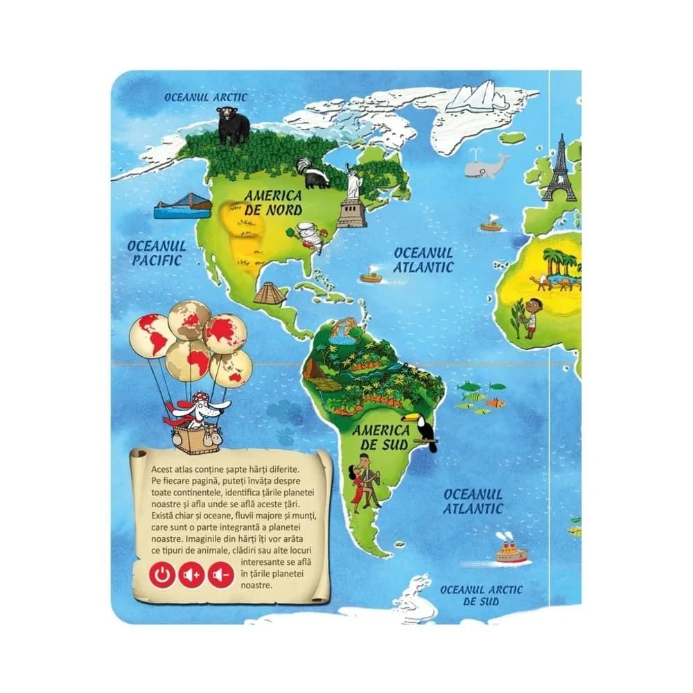 Raspundel Istetel, Carte - Atlasul Lumii, ALBI - BLACKFIRE — miniatură