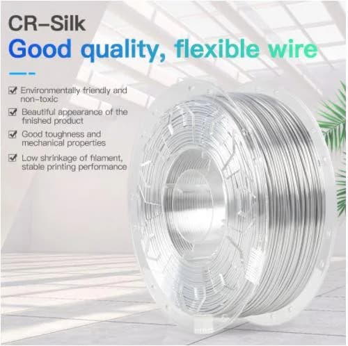 CREALITY PLA 3D Printer Filament, silk white, Printing temperature: 190-220, Filament diameter: 1.75mm, Tensile strength: 60MPa, Size of filament wheel: Diameter 200mm, height 66mm, hole diameter 56mm. Utilizare: pana la 6 luni de la deschiderea ambalajului.