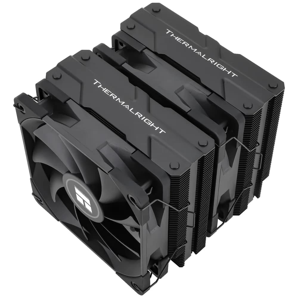 COOLER Thermalright "Peerless Assassin 120 Black" skt. Intel si AMD, racire cu aer, dual tower, vent. 2x120mm, 1550 rpm, 6 heatpipes, inaltime 157mm, fara LED, negru,"Peerless Assassin 120 Black" — miniatură