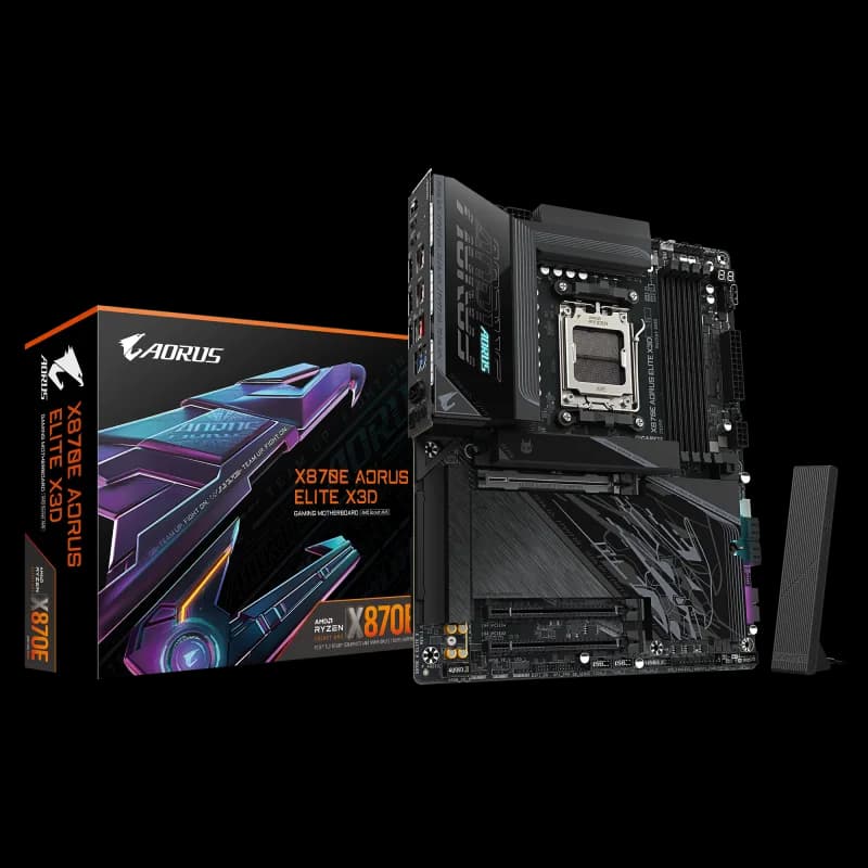 Placa de baza Gigabyte X870E AORUS ELITE X3D, Socket AM5, DDR5, ATX
