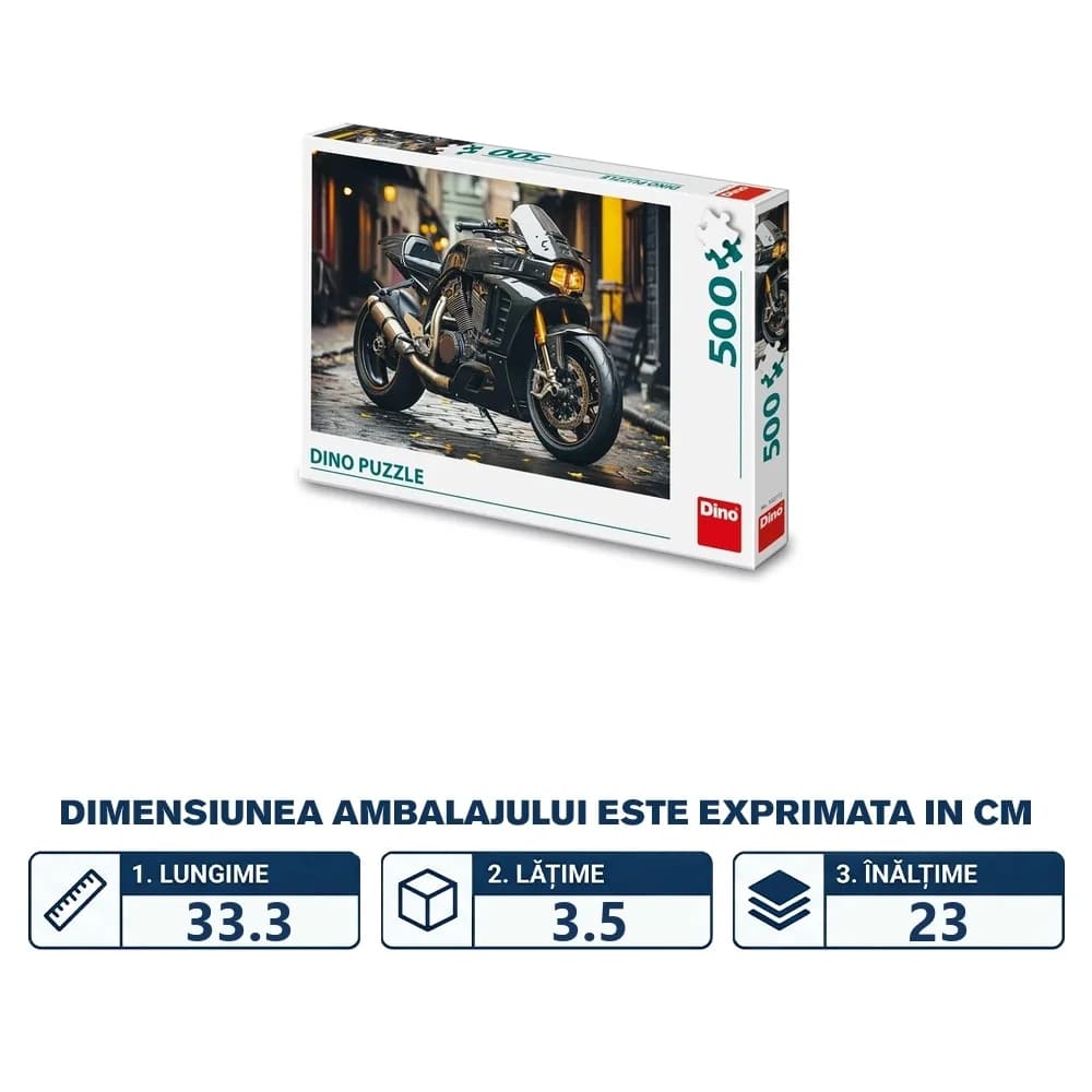 Puzzle 500 piese, Motocicleta - DINO TOYS — miniatură