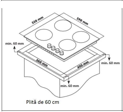 PLITA INCORPORABILA HEINNER HBH-S584WI-GBK — miniatură