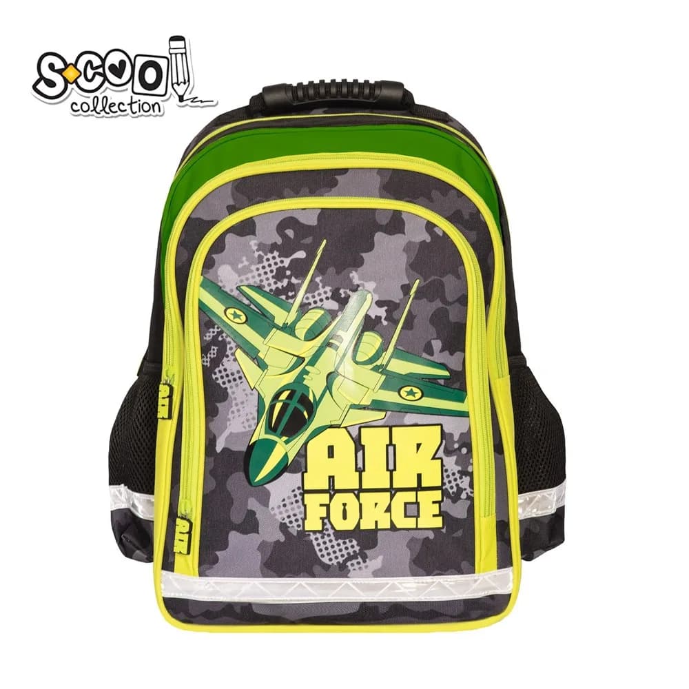 Ghiozdan ergonomic, 40.5x29x13.5 cm, AIR FORCE - S-COOL