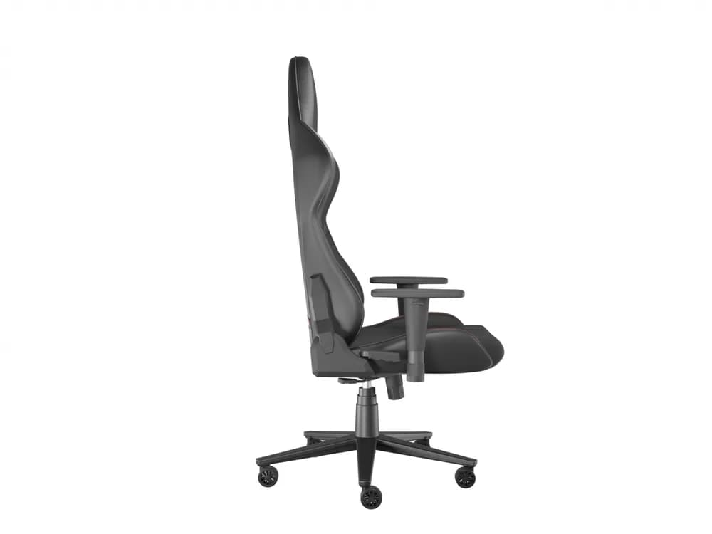 Scaun gaming Genesis Nitro 550 G2, material Synthetic PU + Textil, reglabil pe inaltime, greutate maxima suportata 150 kg, inaltime scaun reglabil 46.5 - 53.5 cm, spatar ajustabil 150°, dimensiuni roti 60mm, negru — miniatură