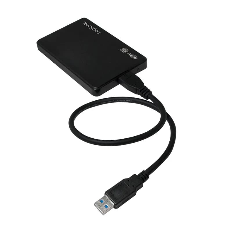 RACK extern LOGILINK, pt HDD/SSD, 2.5 inch, S-ATA, interfata PC USB 3.0, plastic, negru, "UA0256" — miniatură