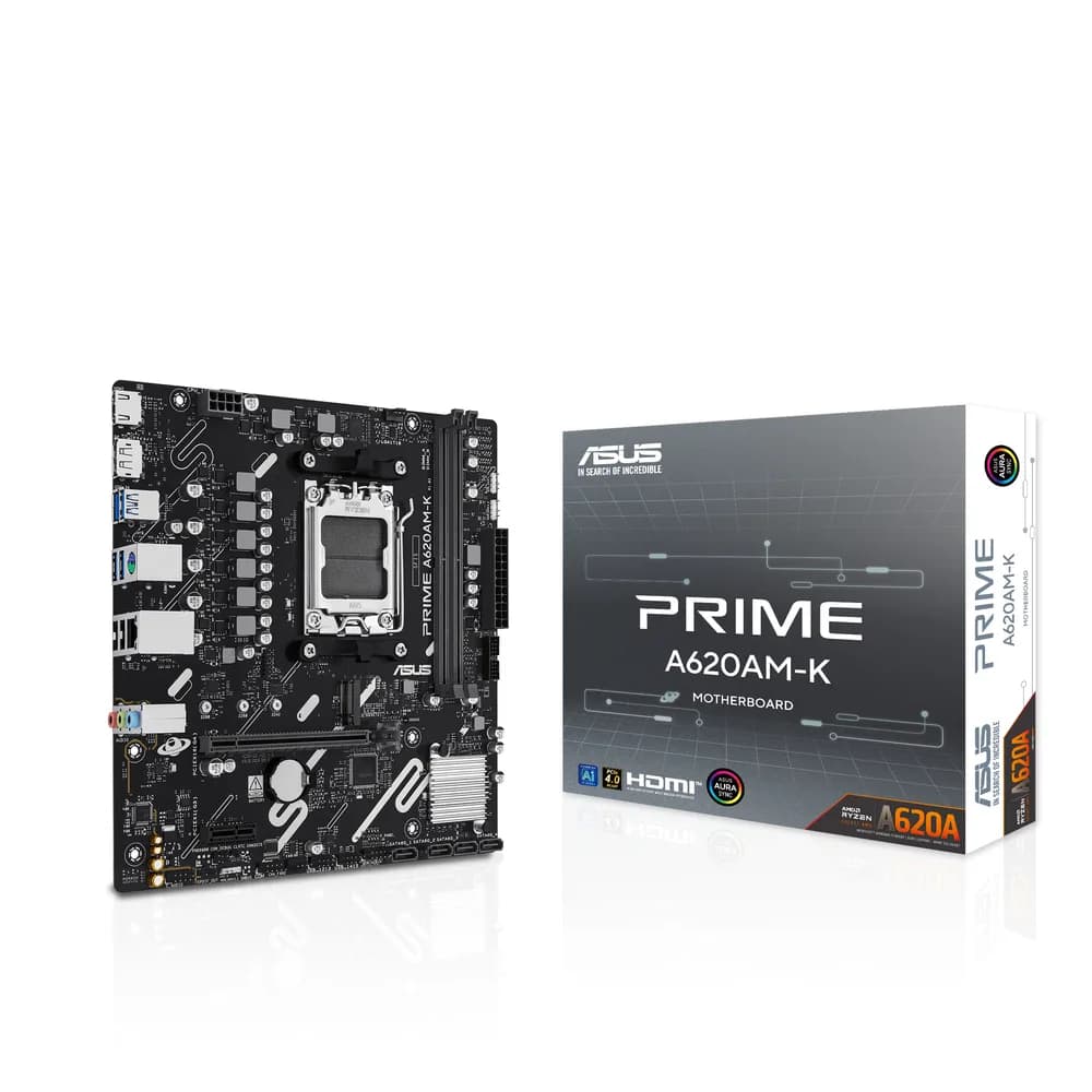 Placa de baza ASUS PRIME A620AM-K, Socket AM5, DDR5, Micro-ATX — miniatură