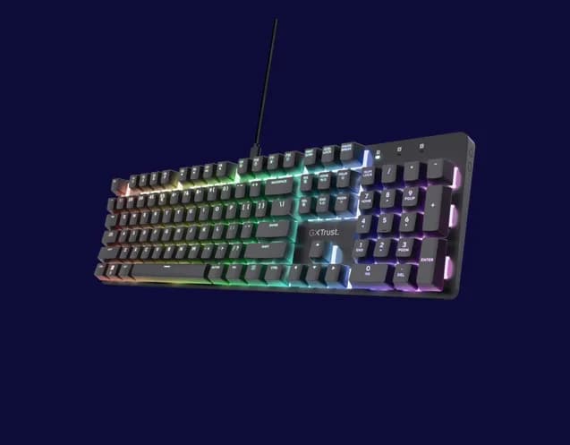 Tastatura Mecanica Gaming Trust GXT 871 Zora, USB, Negru — miniatură