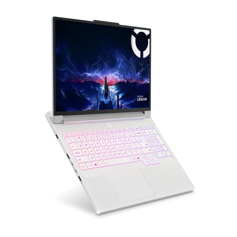 Gaming 16 Legion Pro 7 16IAX10H, WQXGA OLED 240Hz G-Sync, Procesor Intel® CoreTM Ultra 9 290HX Plus, 32GB DDR5 CSODIMM, 1TB SSD, GeForce RTX 5080 16GB, No OS, Glacier White, 3Yr Onsite Premium Care "83F500R9RM" — miniatură
