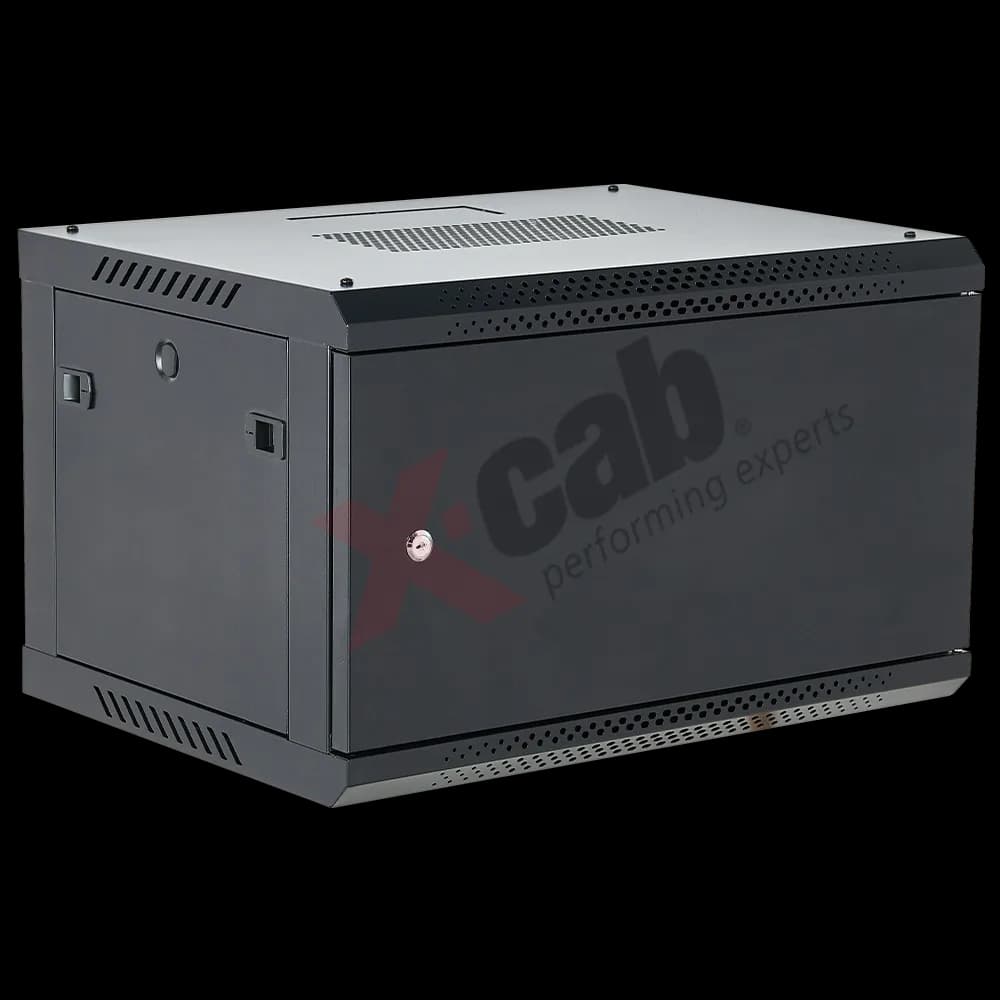 Cabinet metalic de perete 19", tip rack wallmount, 12U 600x600 mm, Xcab M Negru "Xcab-12U60M.9004"