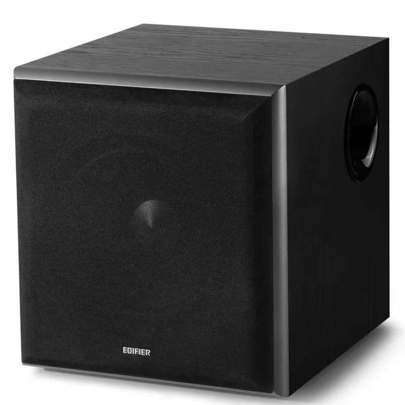 SUBWOOFER EDIFIER, RMS: 70W activ, 8" bass, RCA Line-in/Line-out, automatic stand-by, frecv. 38Hz-200Hz, MDF 21mm, black, " T5-BK"