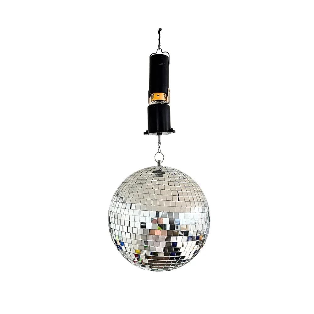 Motor rotativ cu baterii pentru globuri disco — miniatură